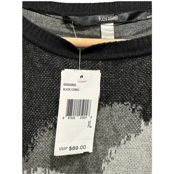 Kensie Panda Bear Lightweight Sweater, Size XL, New with Tag MSRP $89 - Picture 5 of 7